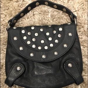 NWOT Maurizio Taiuti Black Leather Handbag